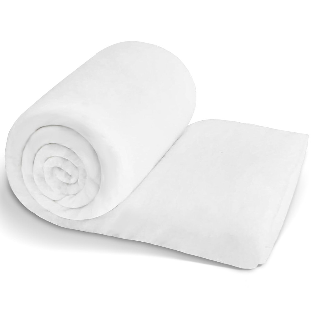 Dacron Polyester Cushions Wrap for Foam Padding, 48Inch X 59Inch, white