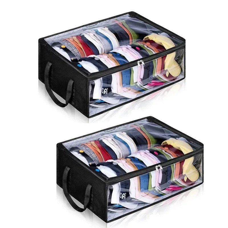 Collapsible Baseball Cap Storage Box, Large Capacity Multifunctional Hat Bag, Ca