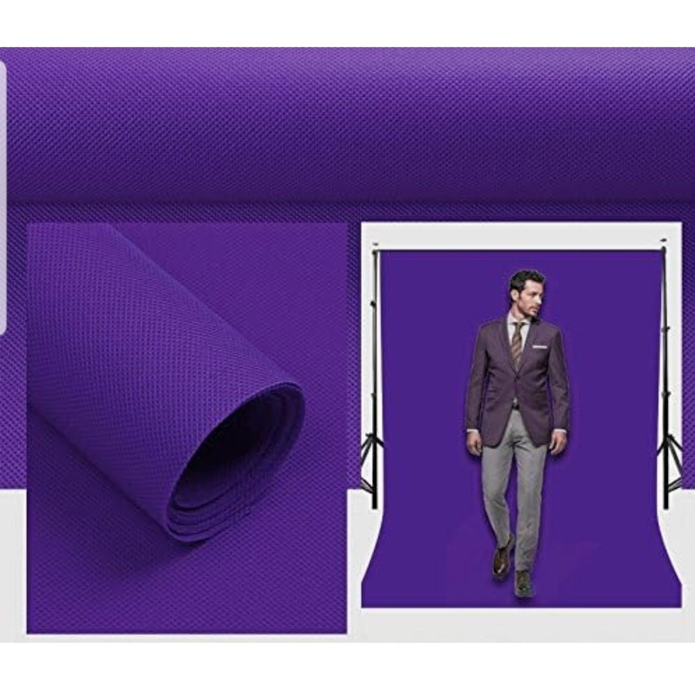 Solid Purple 5ft x 7ft Backdrop Great for Making Videos Podcasts & More
