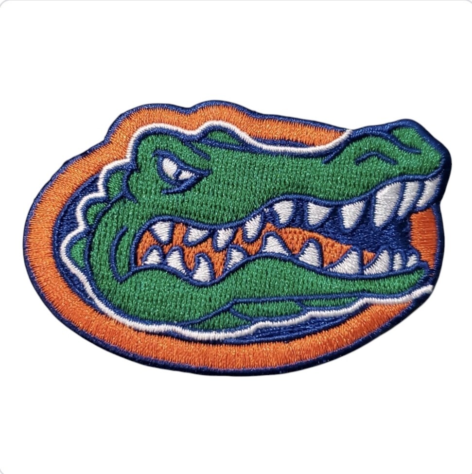 Florida Gators Patch. Fully Embroidered. Iron On Backing. 3"x2"