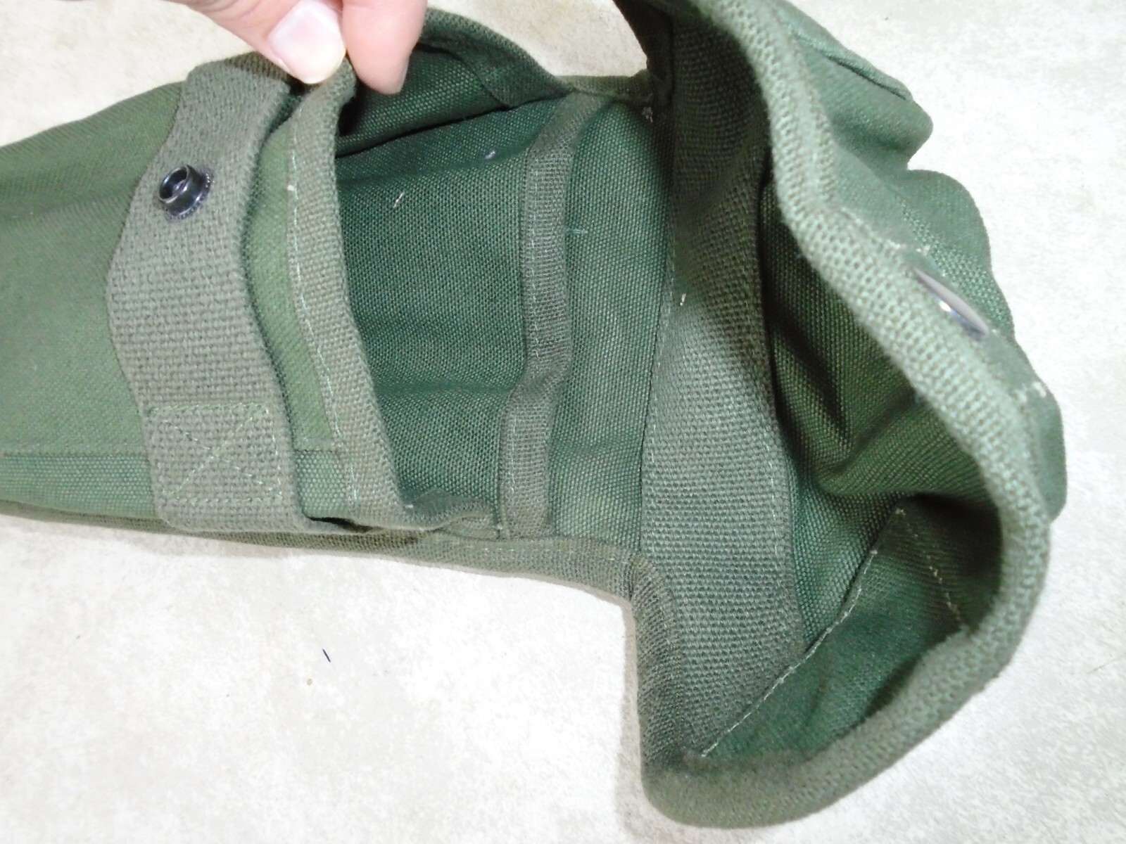 US Military Harris Corporation CW-503 / PRC-25 Canvas Radio Pouch Field Bag