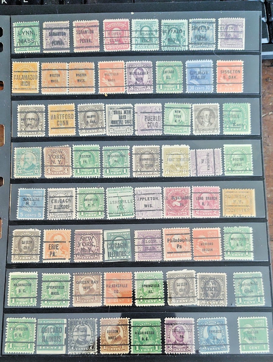 Collection 200 OVERPRINT US Stamps Nebraska Kansas Iowa Texas Good Mix Rarities