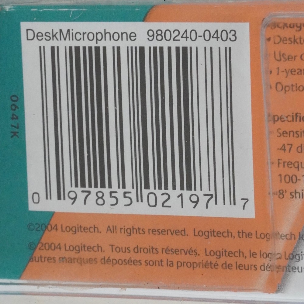 Logitech 980240-0403 Desktop Microphone Black