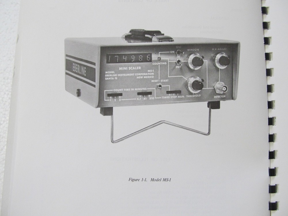 EBERLINE LABORATORY Mini Scaler MS-1 TECHNICAL MANUAL 1974