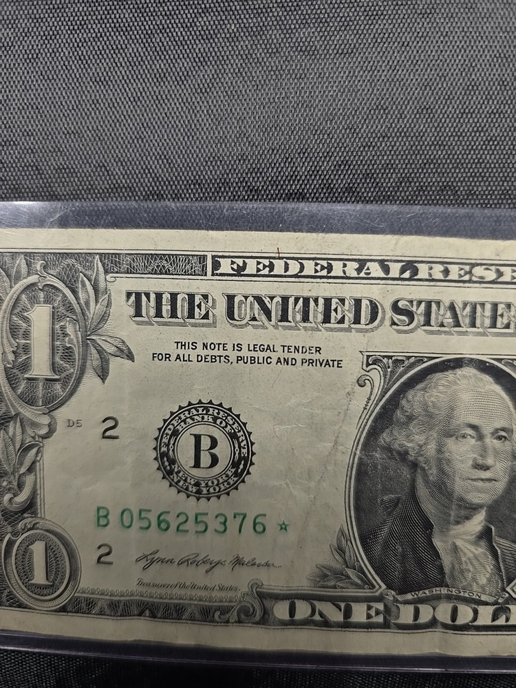 2021 Star Note Over Inking Error On Serial Number Dollar