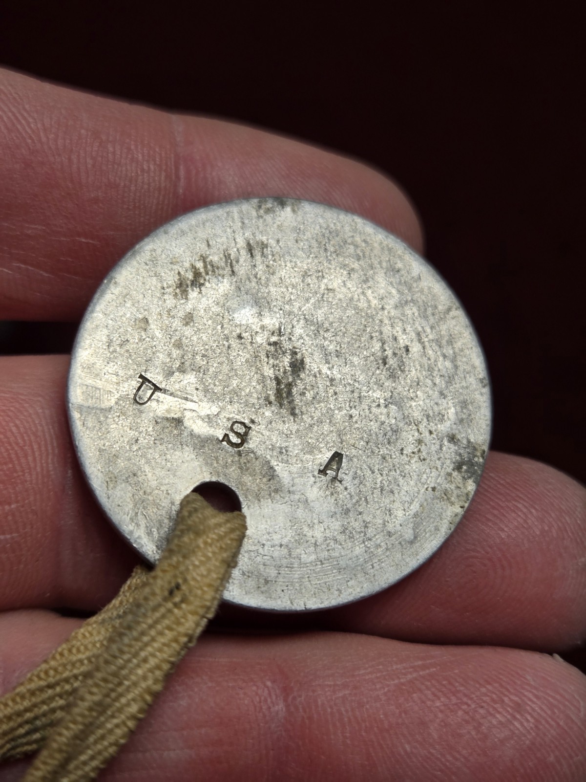 Important Old Rare John J Bergen Pottsville PA WWI WWII US Soldier ID dog tag