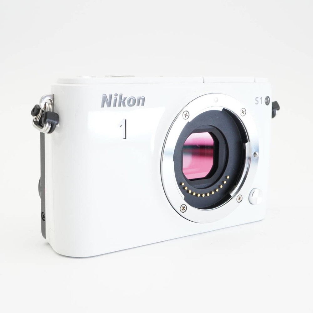 Nikon 1 S1 White Mirrorless Camera #AA4875