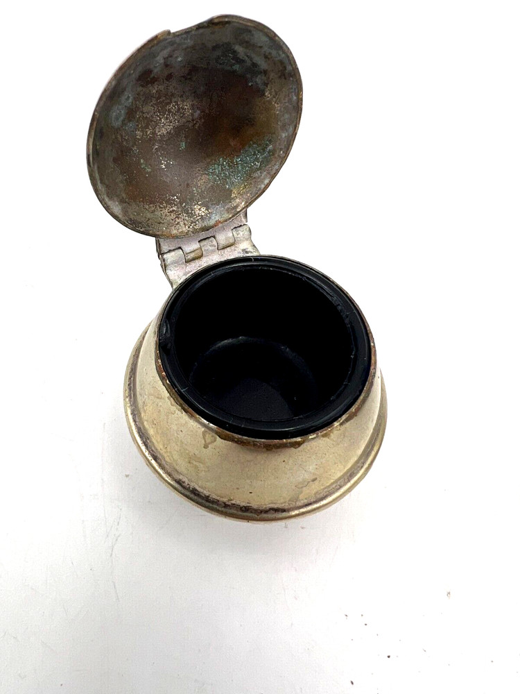 EPNS Silverplated Salt Shaker and Hinged Mustard Pot Made in England