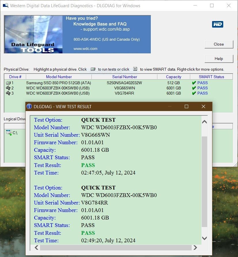 Western Digital WD Black HDD WD6003FZBX 6TB w/ 256MB Cache 6Gb/s 7200rpm 3.5"