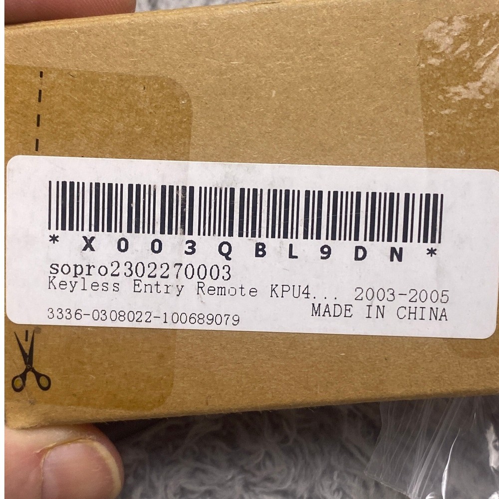 Mazda Keyless Entry Remote 2 Button Lock Unlock 2003-2005