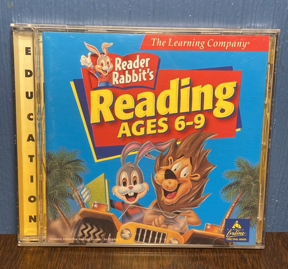 Reader Rabbit Reading Ages 6-9 PC MAC CD Rom 90s Educational Video Game VGC Copy