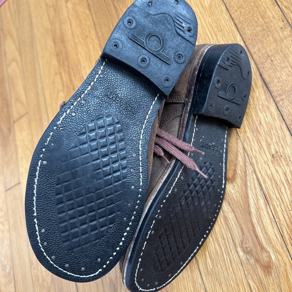 WWII US ARMY INFANTRY COMBAT FIELD "ROUGH OUT" SERVICE BOOTS-SIZE 12