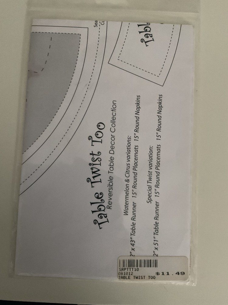 Susan Rooney Patterns - Table Twist Too