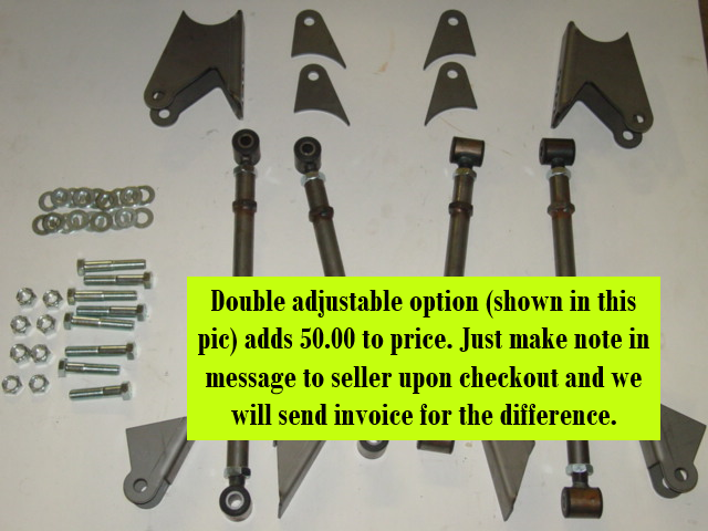 TRIANGULATED FOUR LINK KIT "THE ORIGINAL MADE IN USA KIT" AT THE BEST PRICE!!