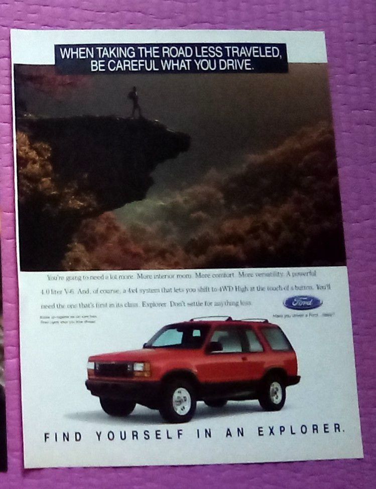 1992 Ford Explorer Print Ad