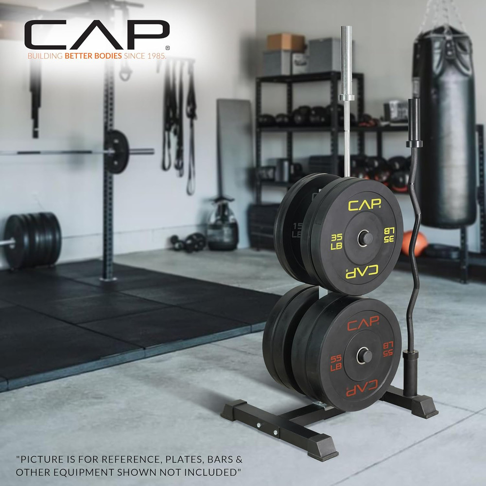 CAP Barbell Olympic Bumper Plate Tree Rack