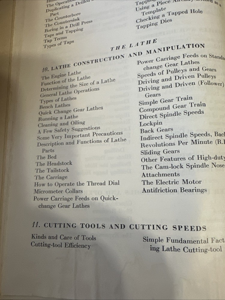 Machine Tool Operation Manual