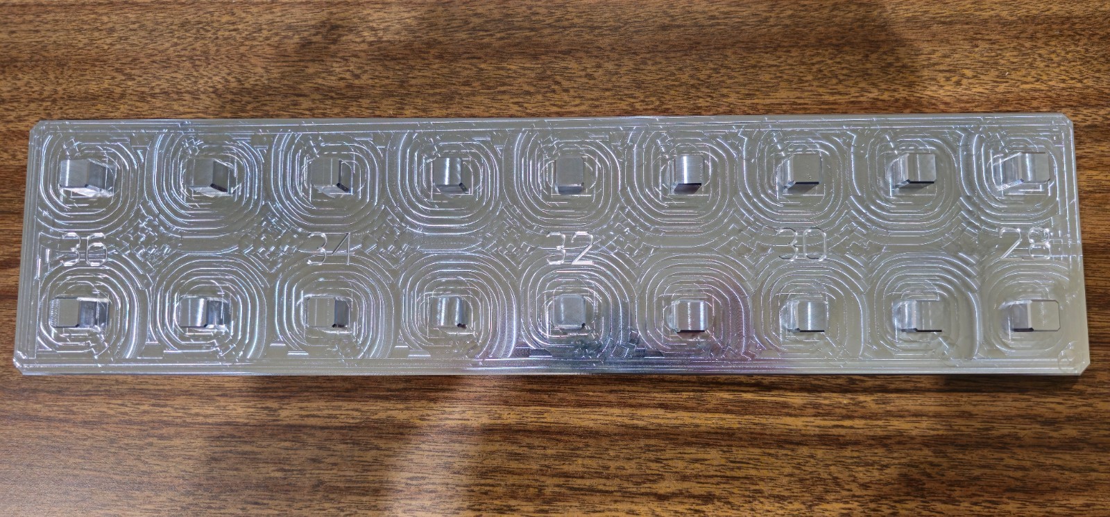 1/2 Drive Socket Organizer 2 Row 28-36 METRIC - TOOLBOX BILLET