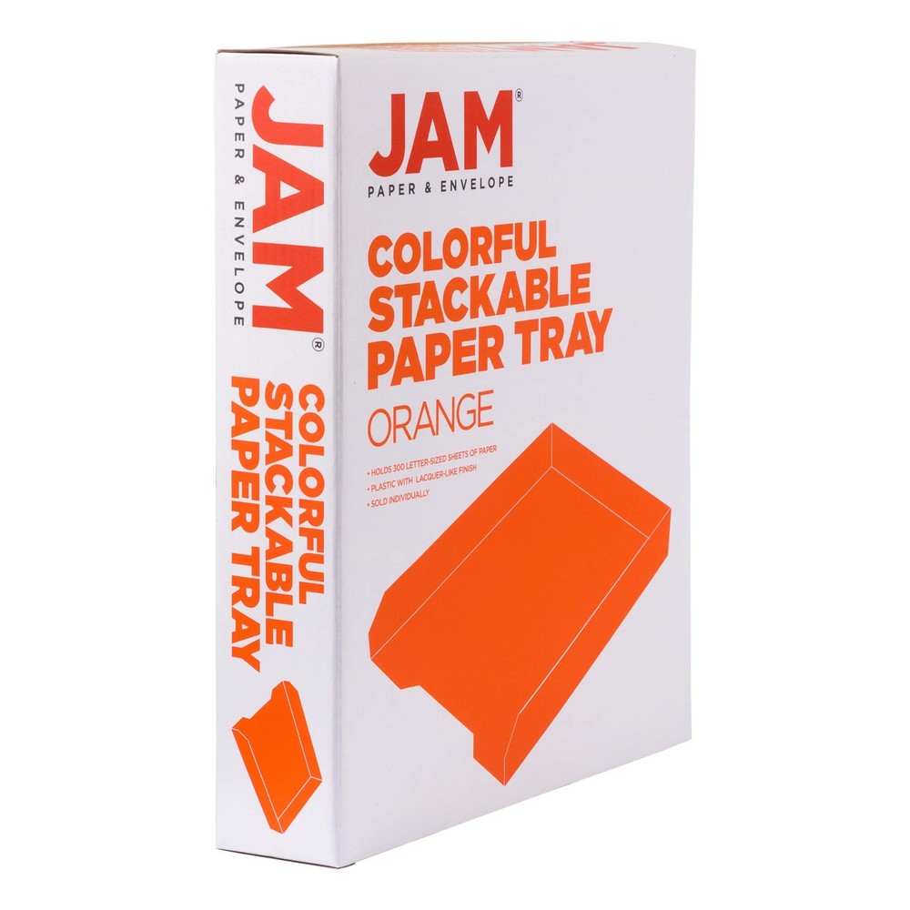 Stackable Trays - Orange - Desktop Document, Letter, & File Organizer Tray - ...