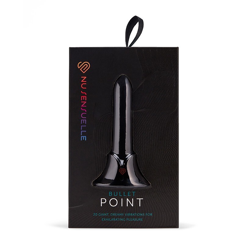 SENSUELLE POINT RECHARGEABLE BULLET BLACK 20 FUNCTIONS