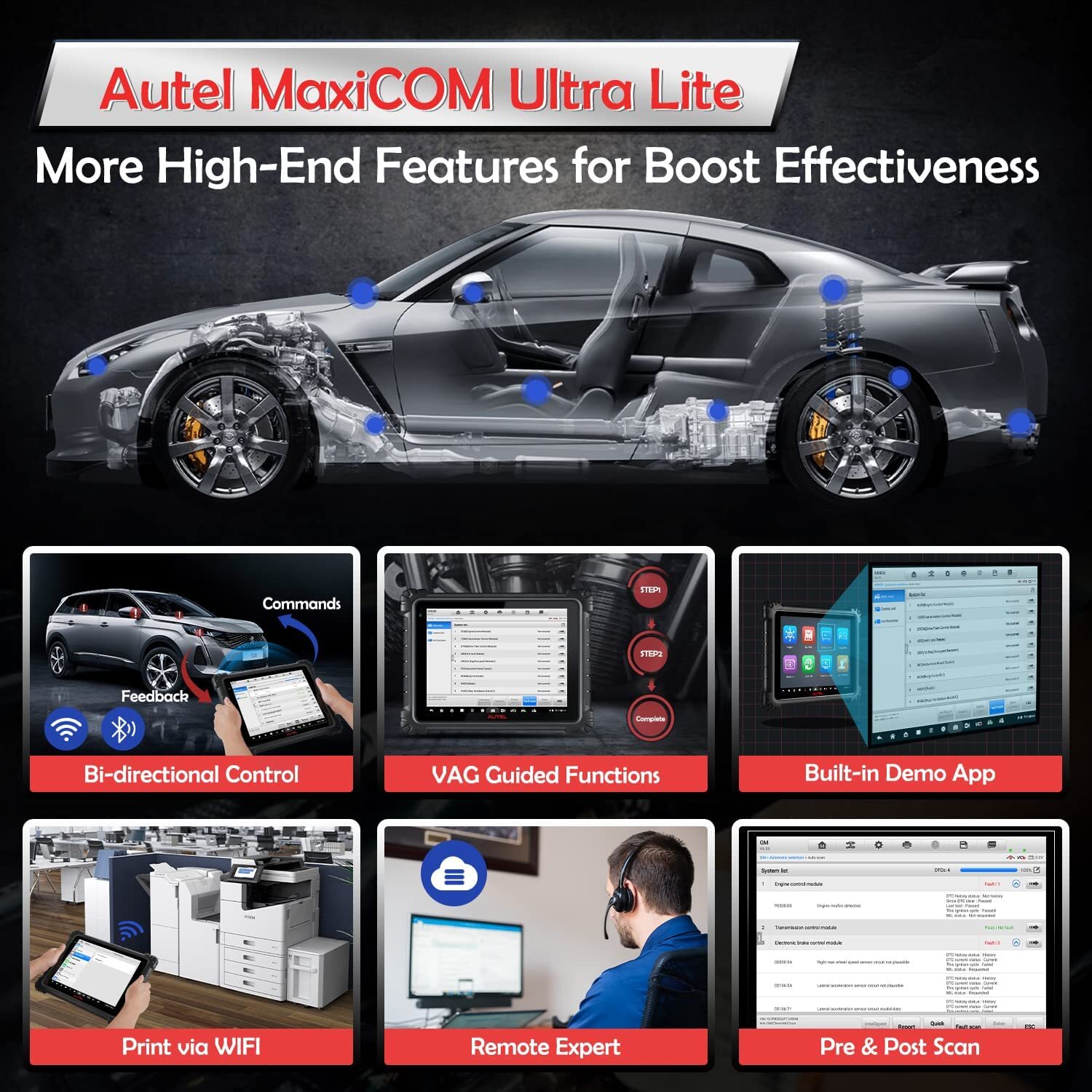 2023 Autel Ultra Lite as Ultra Intelligent Diagnostic Tool Scanner Programming