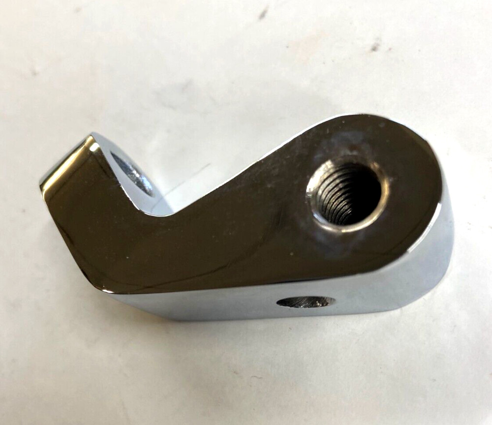 Chrome Offset Headlight Mount Bracket For Harley Davidson & Custom Motorcycles