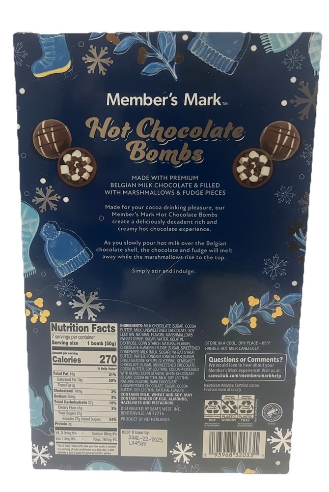 Member’s Mark Hot Chocolate Bombs, 7 pk.