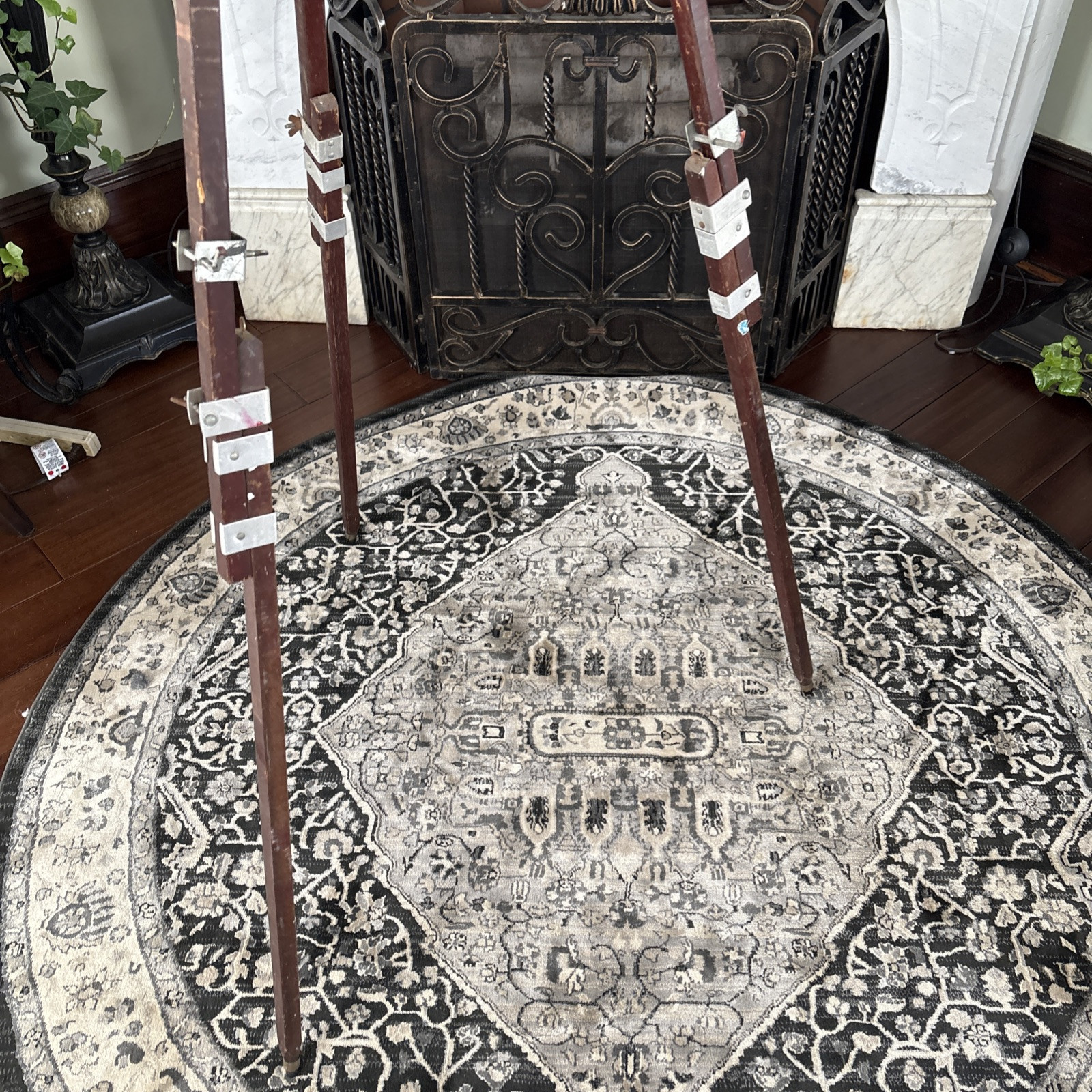 Vintage Anco Bilt 64” Adjustable Brown Wood Artist Painting Easel