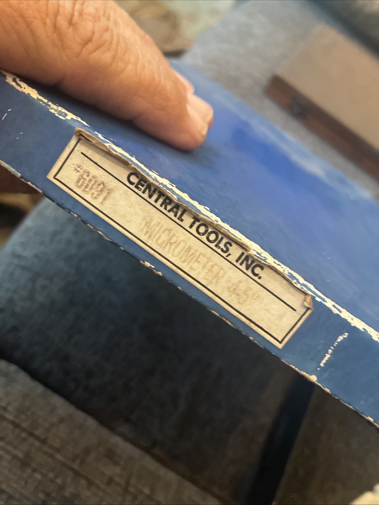 CENTRAL TOOL 4-5" micrometer in box .0001, #6091