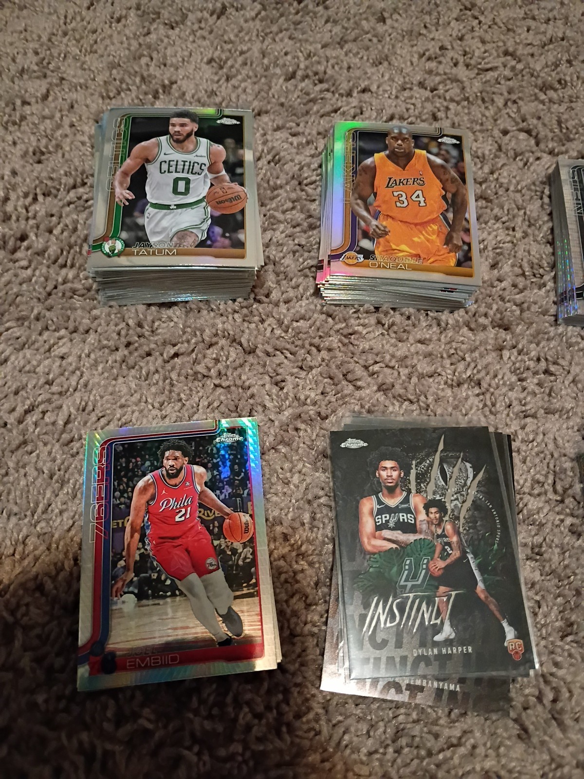 2025-26 Topps Chrome Basketball Parallel Insert Lot Knueppel LeBron Aprox 350