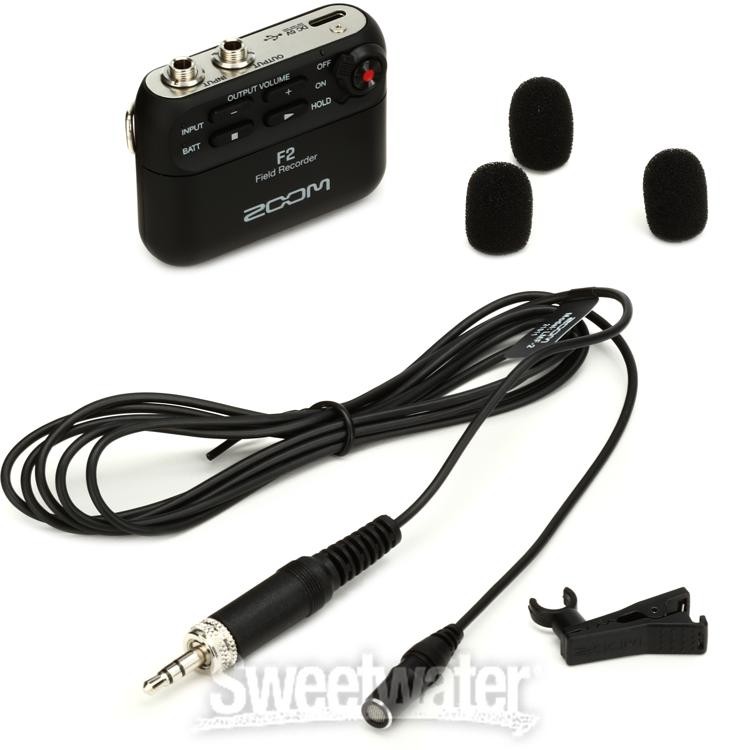 Zoom F2 Field Recorder & Lavalier Microphone