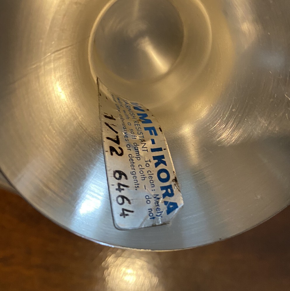 Vintage WMF Ikora 6464 brasses brushed Silverplate Bowl Coupe Dish