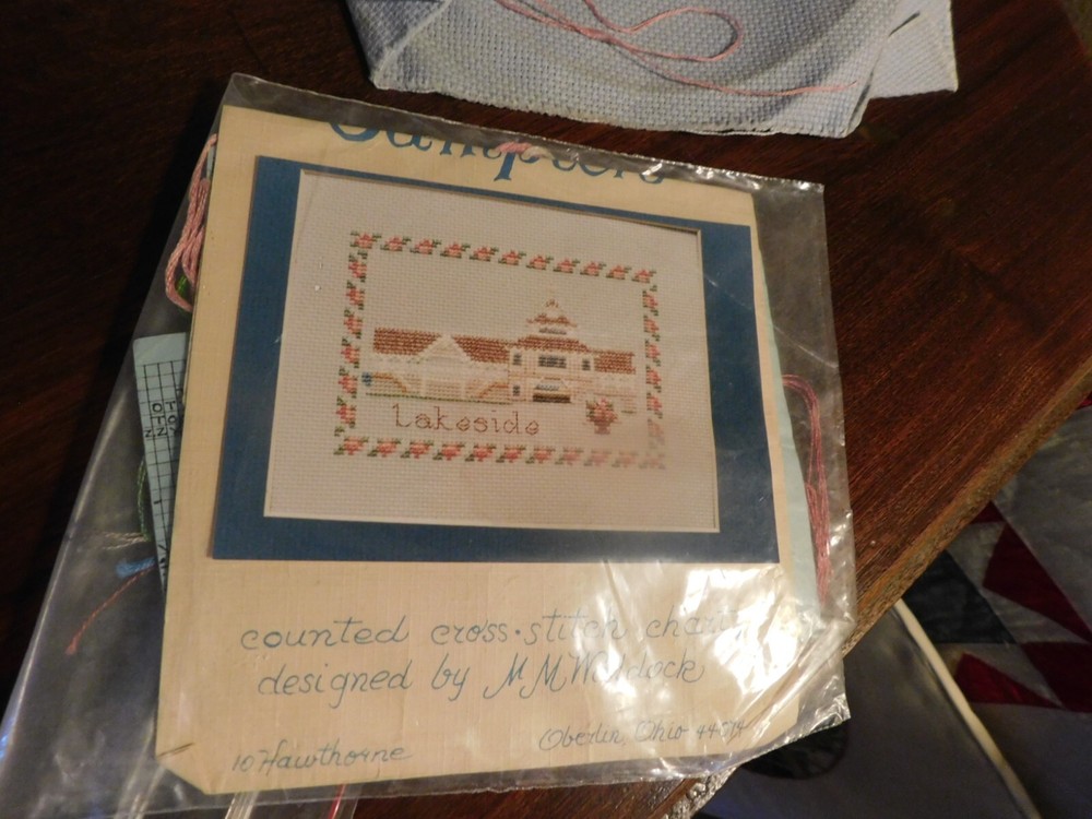 Lakeside Oberlin Sampler Cross Stitch Panel Completed