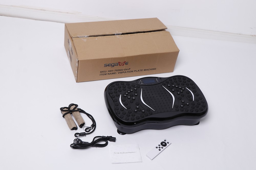 SEGAWE Vibration Plate Body Exercise Trainer Machine Platform Massage, BLACK