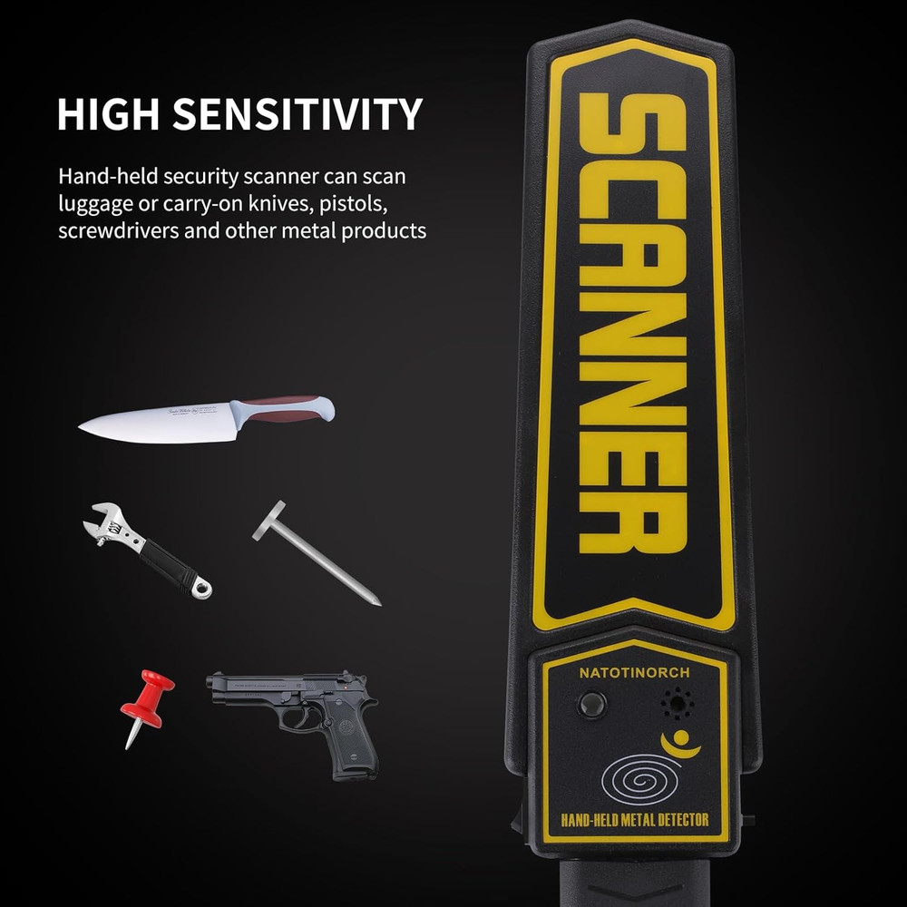 Handheld Metal Detector Wand Security Scanner,High-Sensitivity Security Wand ...