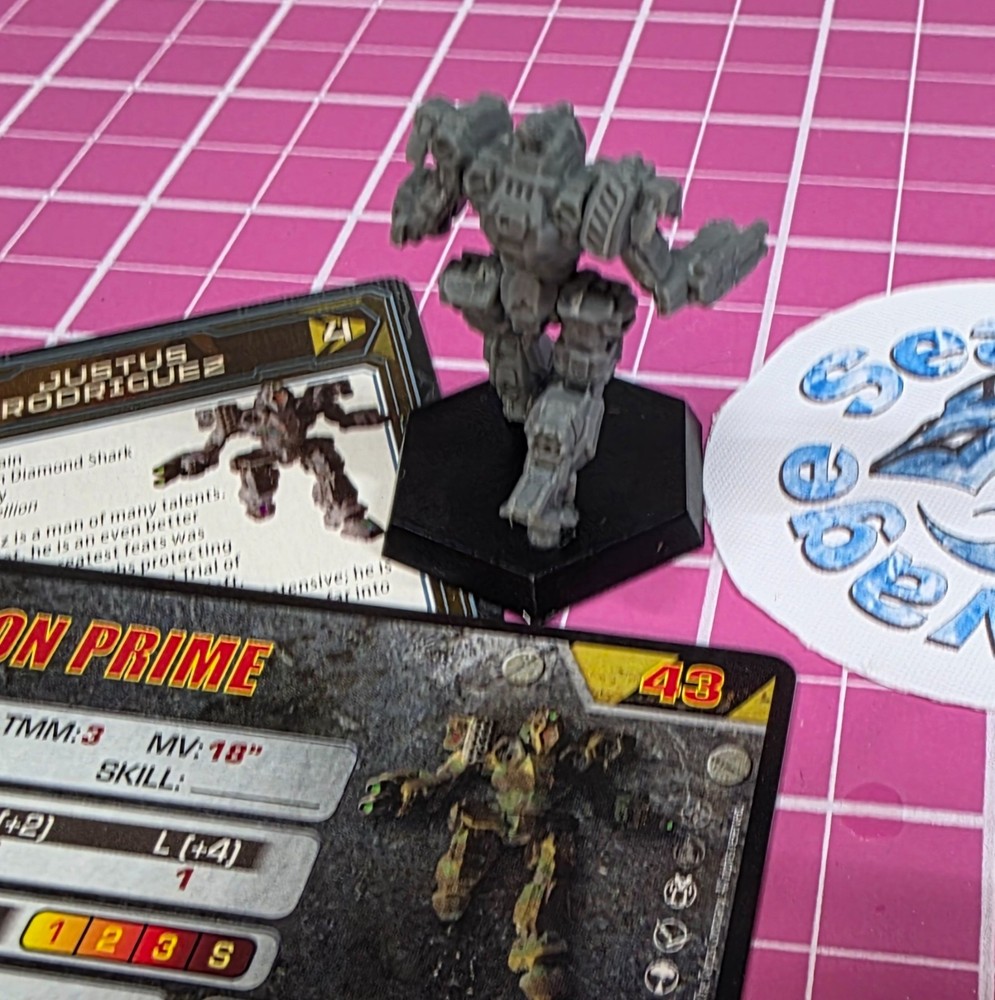 BattleTech Hellion Mech -- Clan Ad Hoc Star + Cards