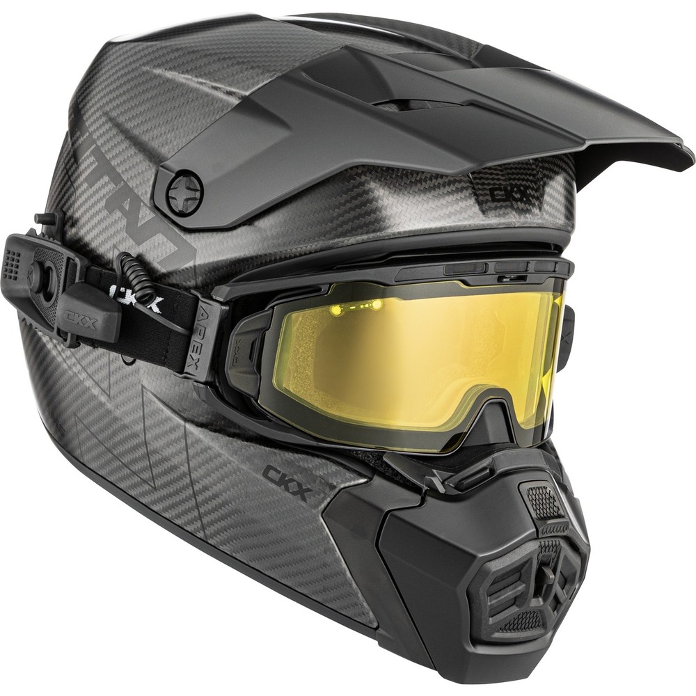 CKX Titan AMS Carbon Helmet Solid - Apex Goggle included