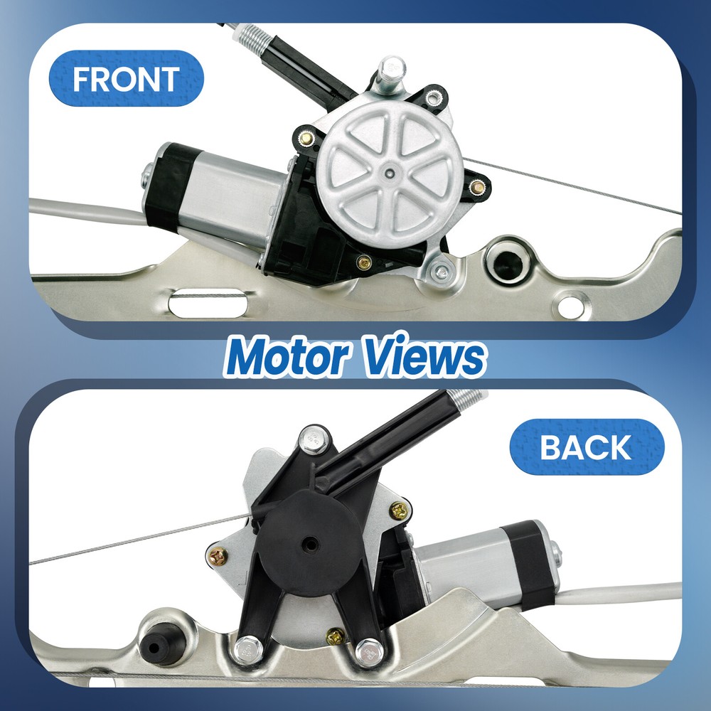 2x Left Right Front Power Window Regulator w/ Motor for Ford E-150 E-250 E-350