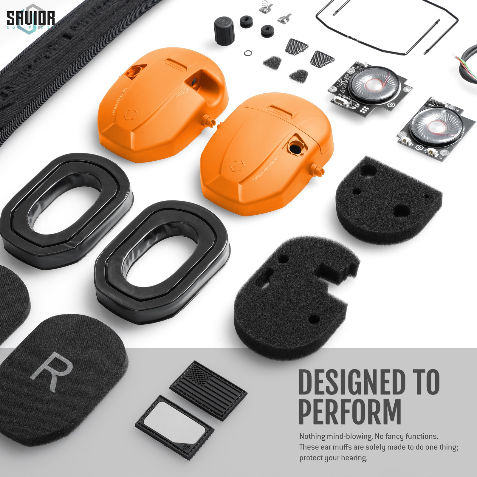 Savior Apollo Electronic Shooting Ear Muff Protection Range Gear Noise Reduction