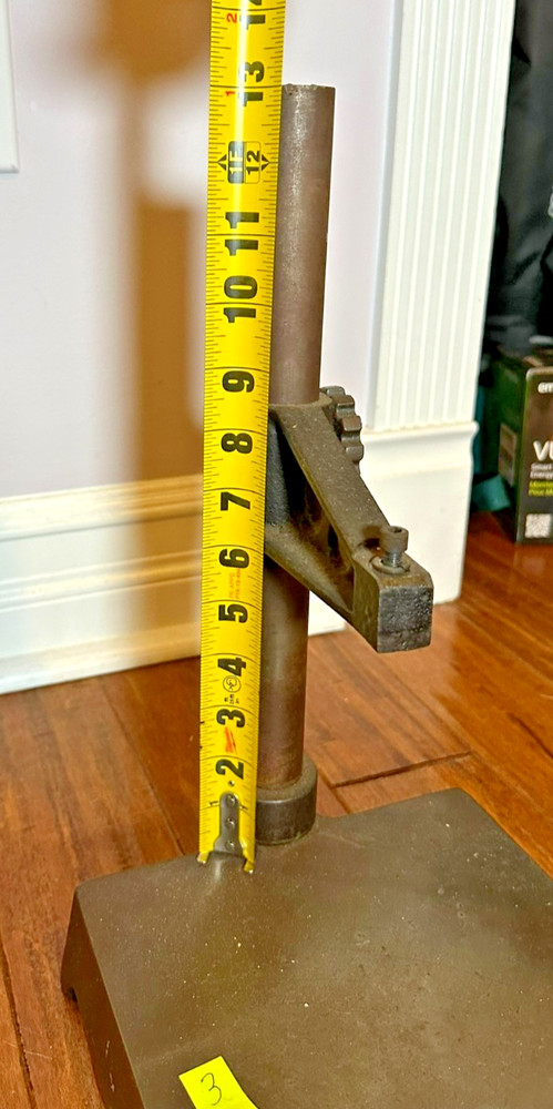 Indicator / Comparator Stand - 13" Tall - Cast Iron Surface Plate