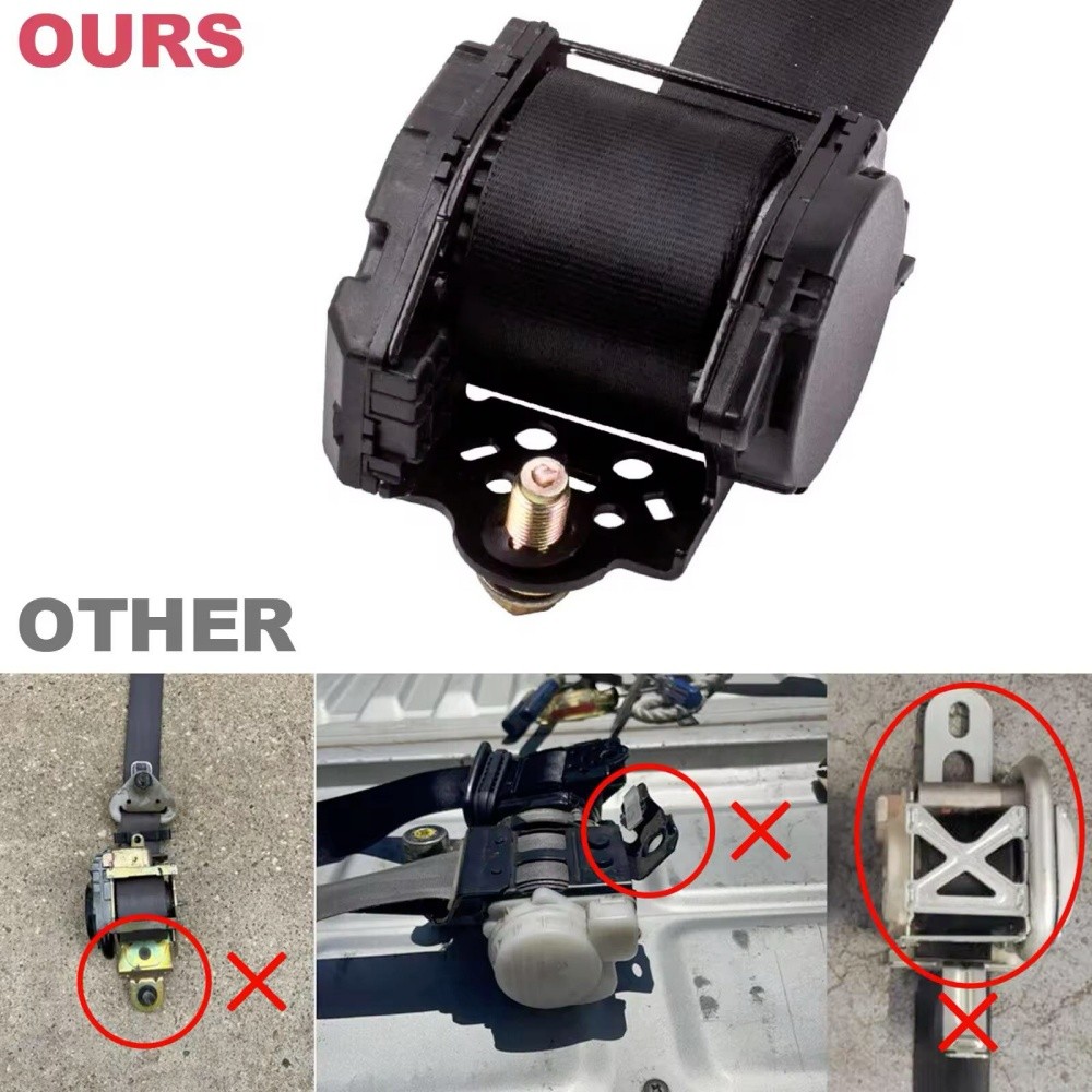 Universal 3 Point Seat Belts, Adjustable Car Retractable Seat Belt Lap Shoulder