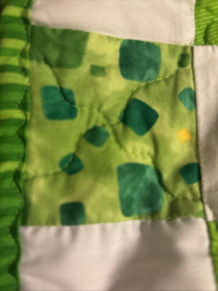 Handmade St Paddy Theme Quilt Rectangle Throw /Wall Hanging