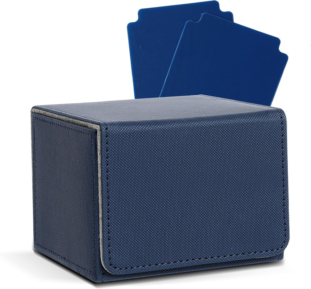 MTG Deck Box with 2 Dividers, Large Capacity Commander Deck Box Fits 100+ Double