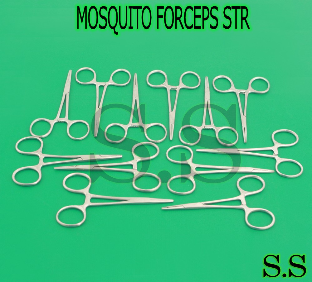 12 MOSQUITO HEMOSTAT LOCKING FORCEPS STR 4" SURGICAL INSTRUMENTS