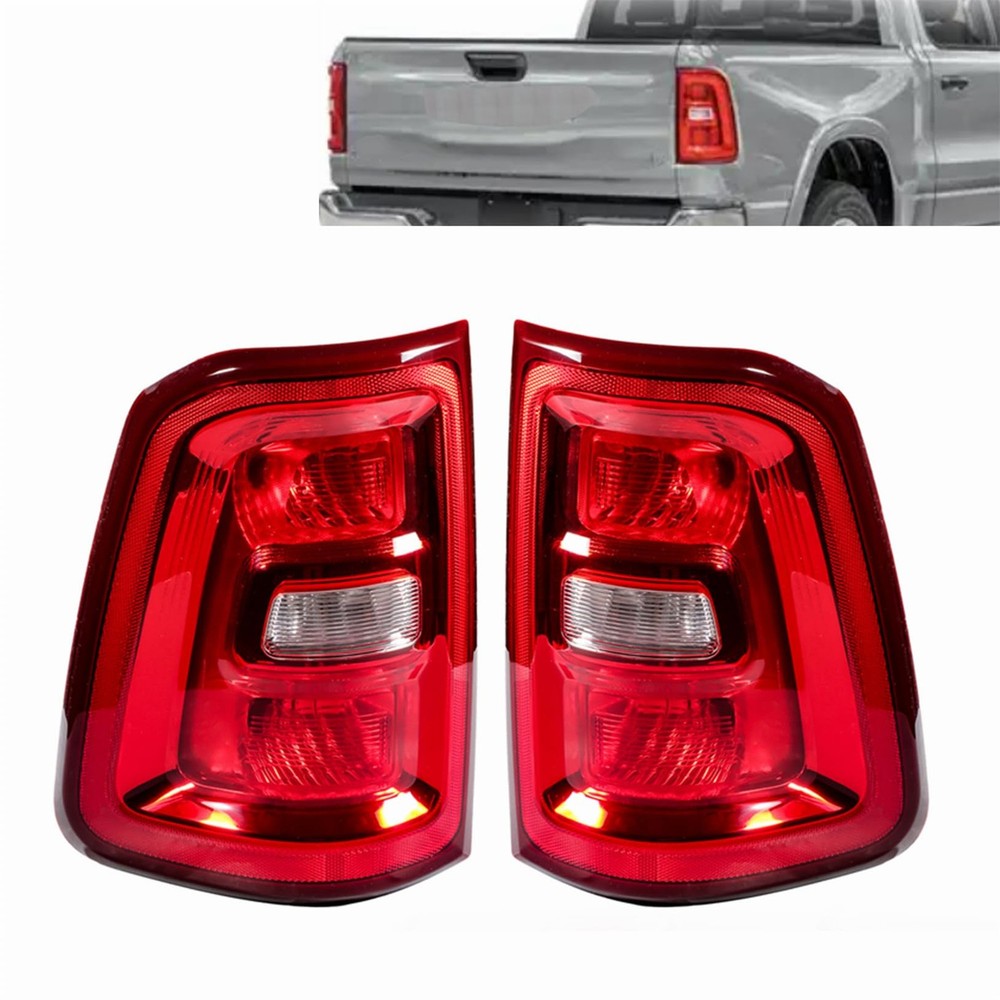 Tail Light Assembly Pair White Driver Passenger Side 68531048AA