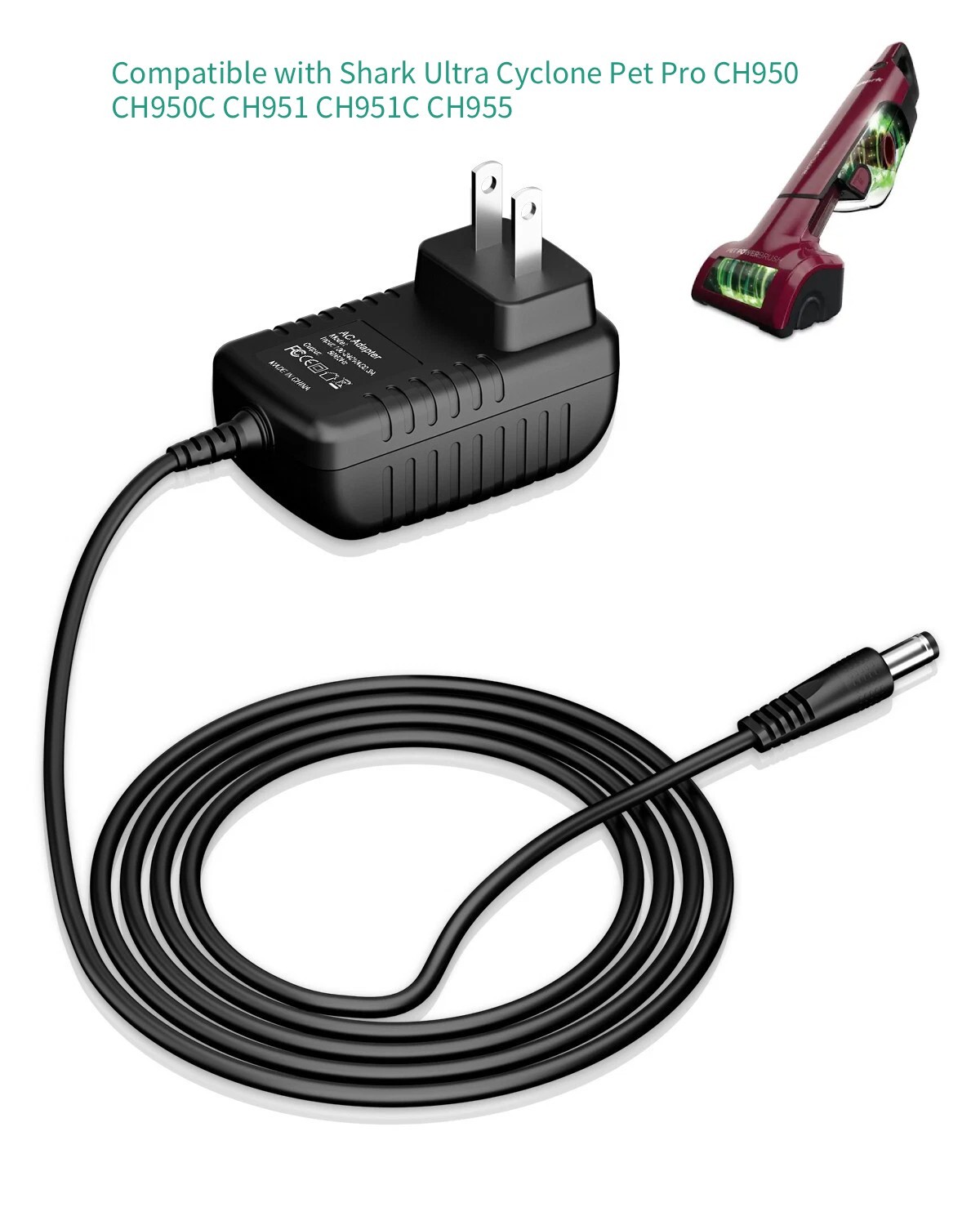 Charger for Shark Ultra Cyclone Pet Pro CH950 CH950C CH951 CH951C CH955 CH963AMZ