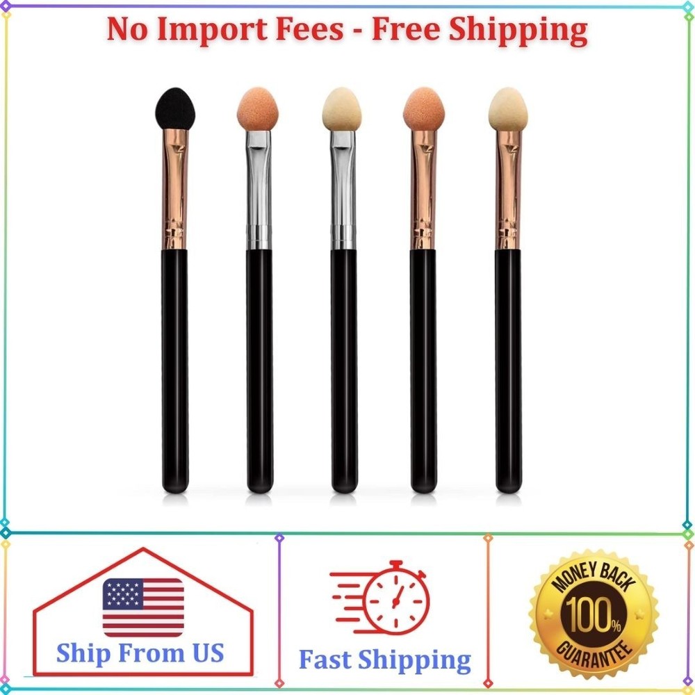 5 Pack Eyeshadow Makeup Brushes Reusable Dual Sides Sponge Eyeshadow Applicator
