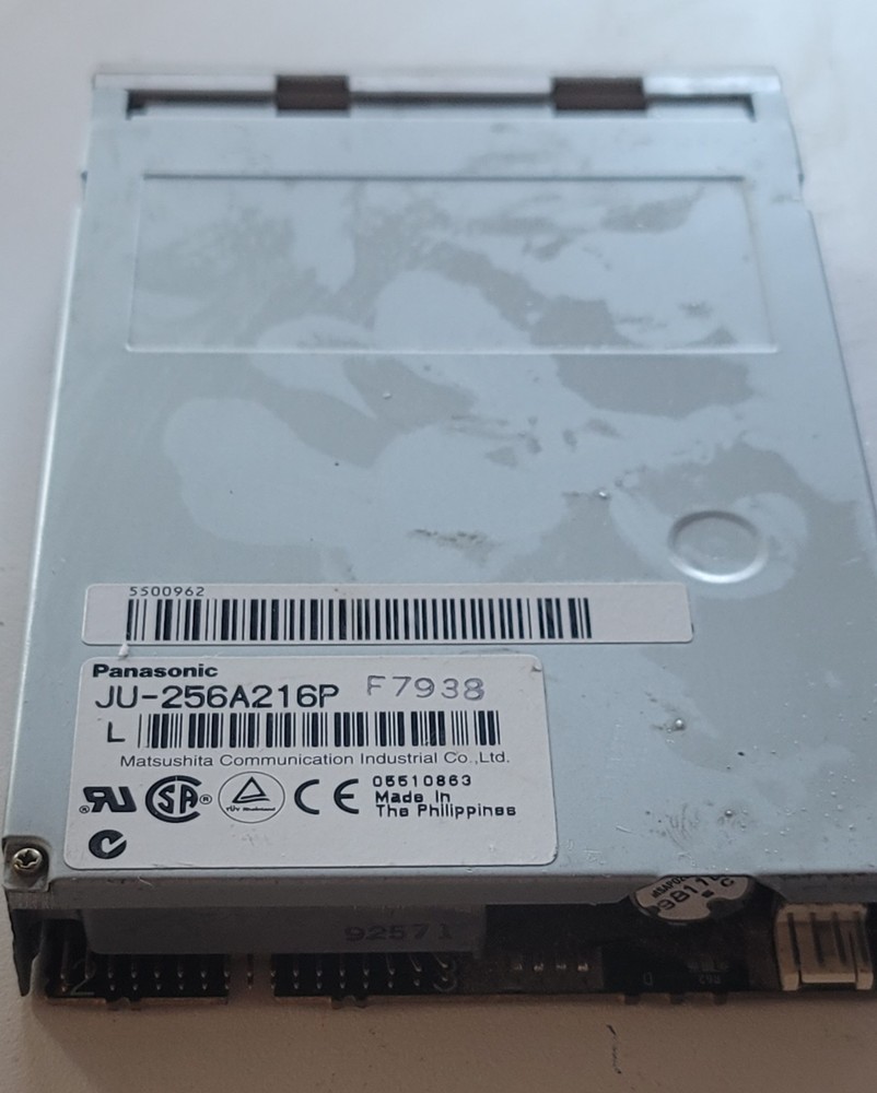 Panasonic JF-3 3.5" Internal Floppy Disk Drive — Untested, Label Intact