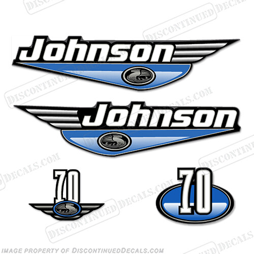 Fits Johnson 70 hp Decal Kit - Blue
