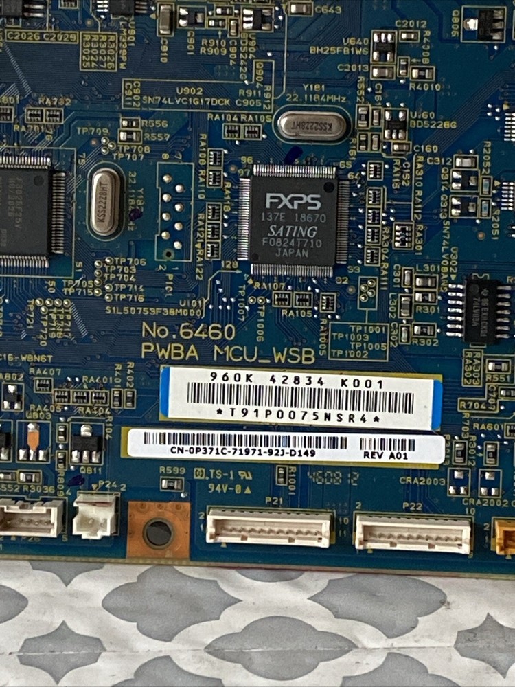 DELL 2135CN Printer ECU Engine Controller Board PWB P371C REV A01, MCU 2135